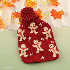 Good Quality Cute Knitted Hot Water Bottle Cover for Adults