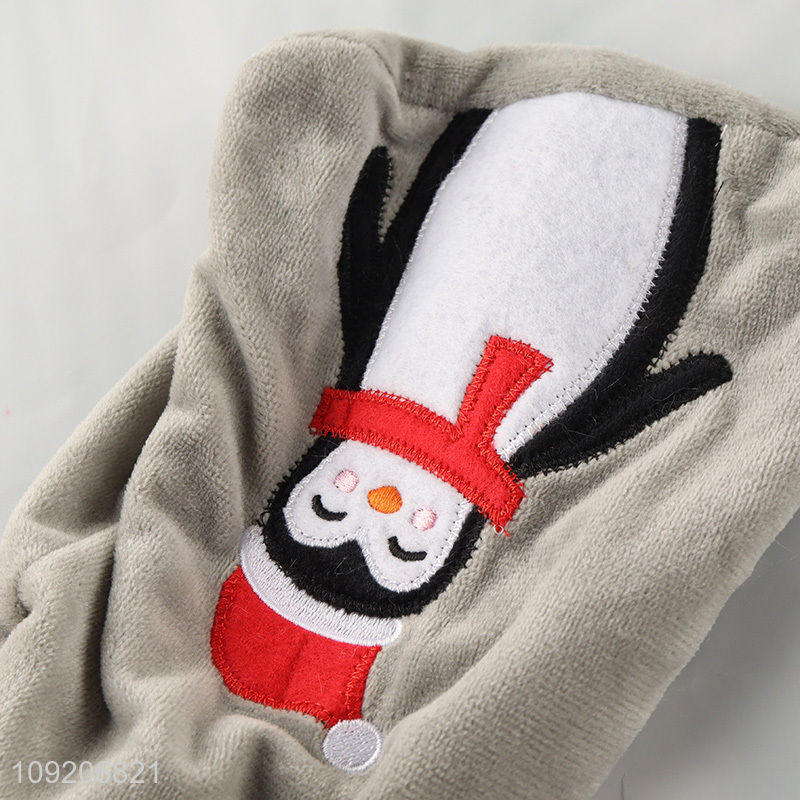 High Quality Cute Cartoon Penguin Fuzzy Hot Water Bottle Cover