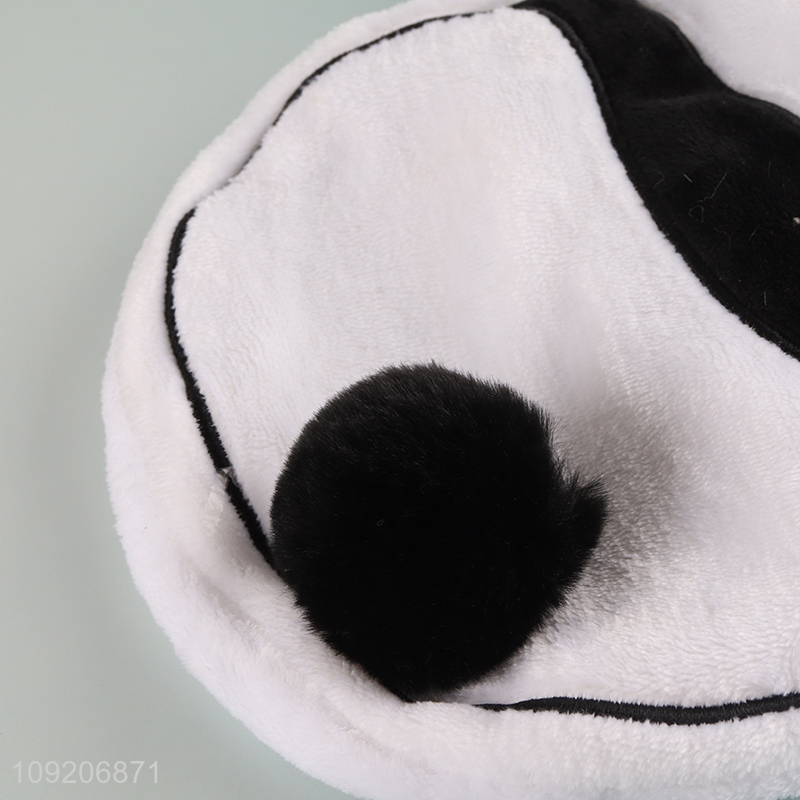 Good Quality Cute Cartoon Panda Fluffy Hot Water Bottle Cover
