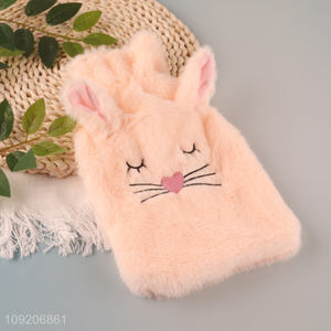 China Supplier Cute Fluffy Plush Hot Water Bottle Cover Wholesale
