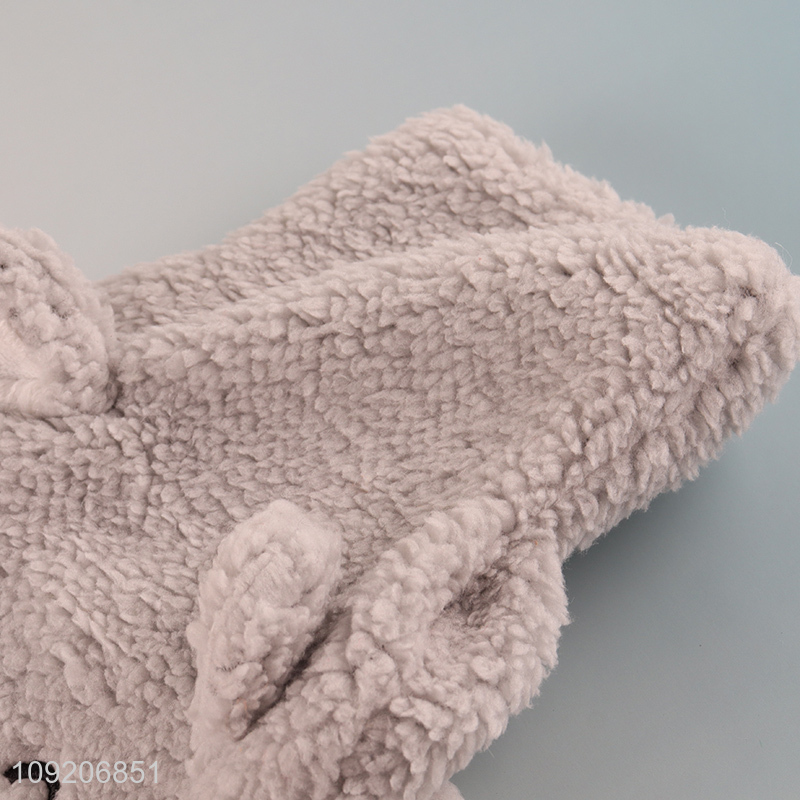 Factory Supply Cute Fluffy Plush Hot Water Bottle Cover Wholesale