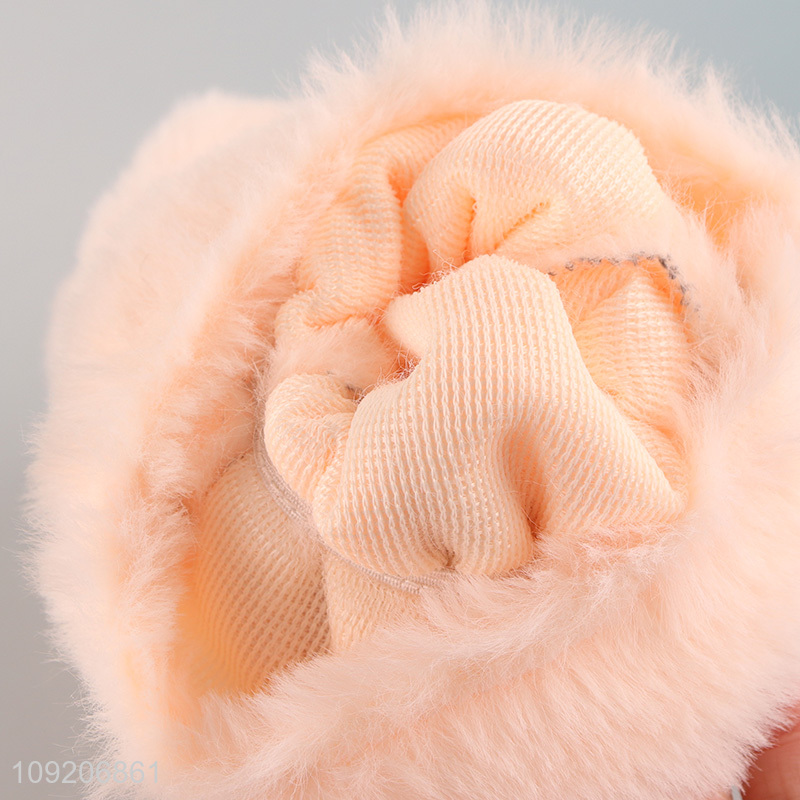 China Supplier Cute Fluffy Plush Hot Water Bottle Cover Wholesale