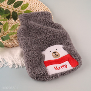 Wholesale Reusable Cute Fuffy Hot Water Bottle Cover for Winter