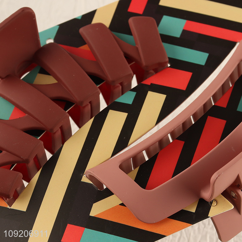 Online Wholesale 2 Pieces Large Hair Claw Clips Matte Hair Jaw Clips