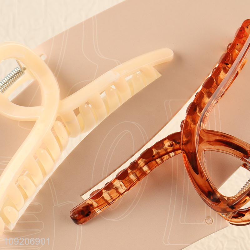 Good Quality 2 Pieces Large Hair Claw Clips Fashion Hair Accessories