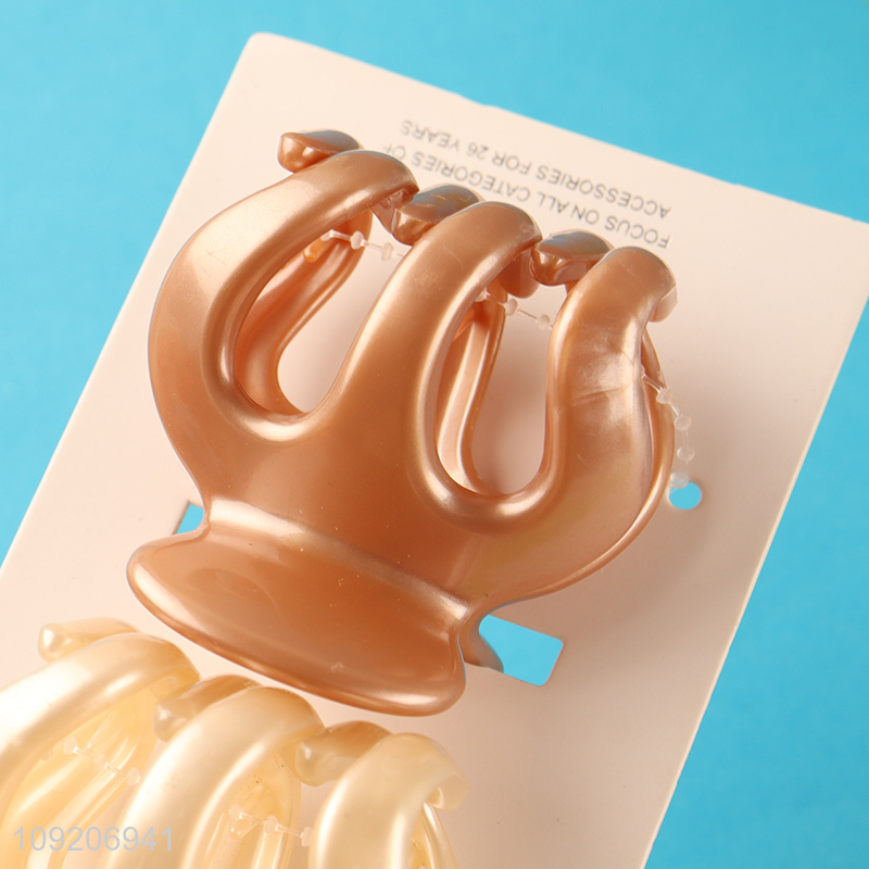 Low Price 2 Pieces Medium Hair Claw Clips Women Girls Hair Accessories