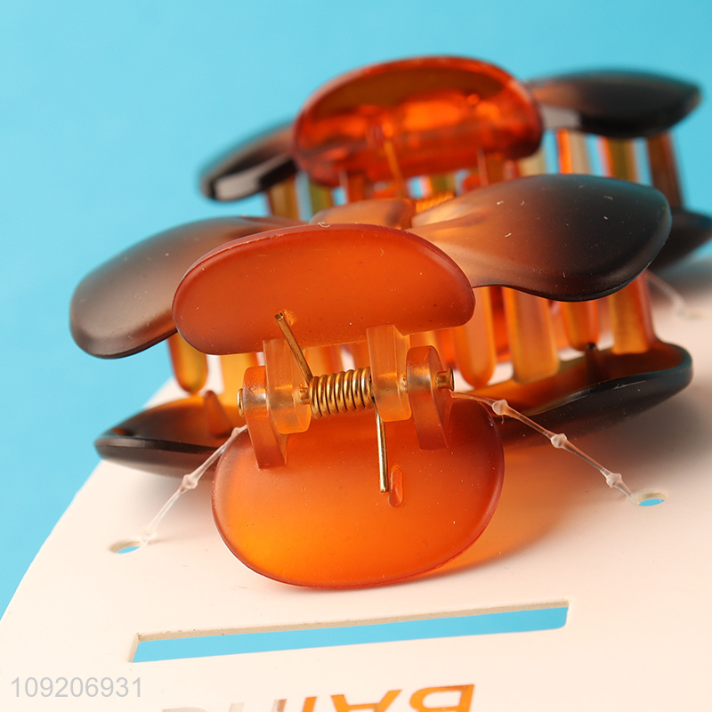 New Arrival 2 Pieces Medium Hair Claw Clips Bow Hair Claw Clips