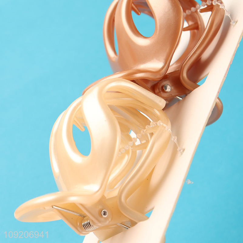 Low Price 2 Pieces Medium Hair Claw Clips Women Girls Hair Accessories