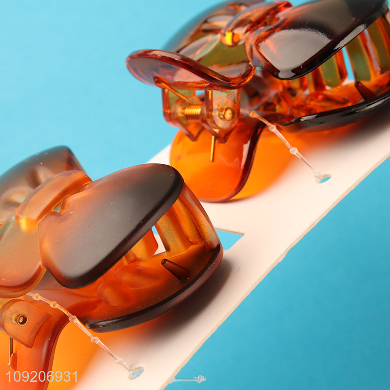 New Arrival 2 Pieces Medium Hair Claw Clips Bow Hair Claw Clips