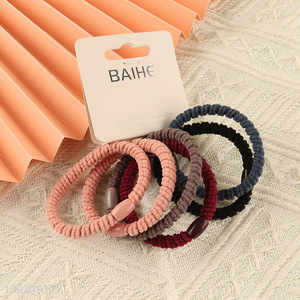 Good Quality 6 Pieces Hair Ties Elastic Hair Bands Hair Accessories