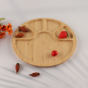 Wholesale Bamboo Wood Serving Tray Fruit Snacks Serving Tray