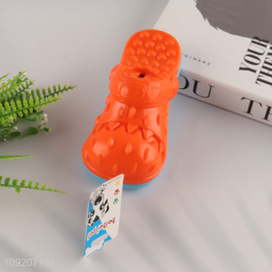 Good Quality Slipper Shaped Dog Leakage Food Toy Dog Chew Toy