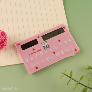 New Arrival Mini Card Size Calculator 8 Digits Cute Cartoon Calculator