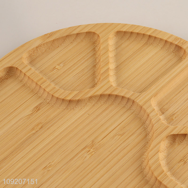 Wholesale Bamboo Wood Serving Tray Fruit Snacks Serving Tray
