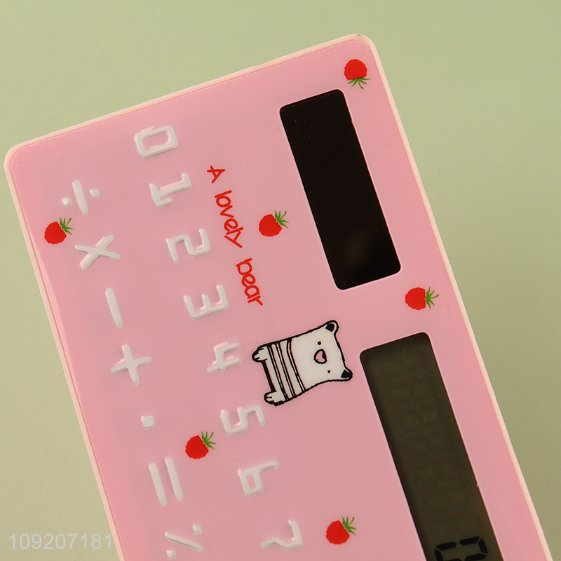 New Arrival Mini Card Size Calculator 8 Digits Cute Cartoon Calculator