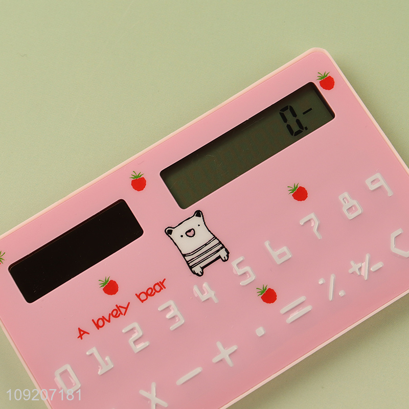 New Arrival Mini Card Size Calculator 8 Digits Cute Cartoon Calculator