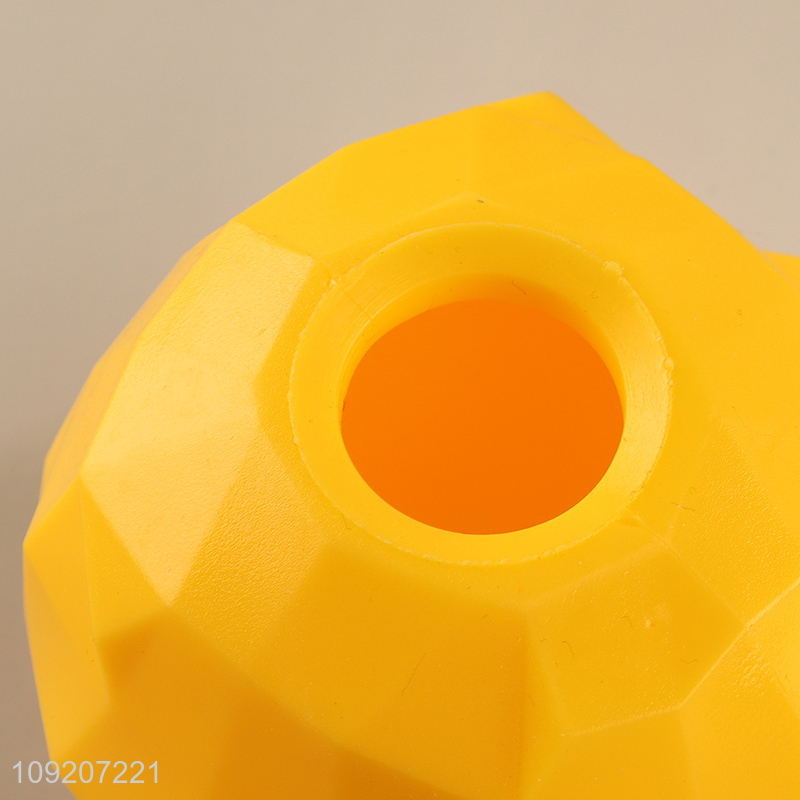 Hot Selling Orange Shaped Dog Leakage Food Toy Dog Teething Toy