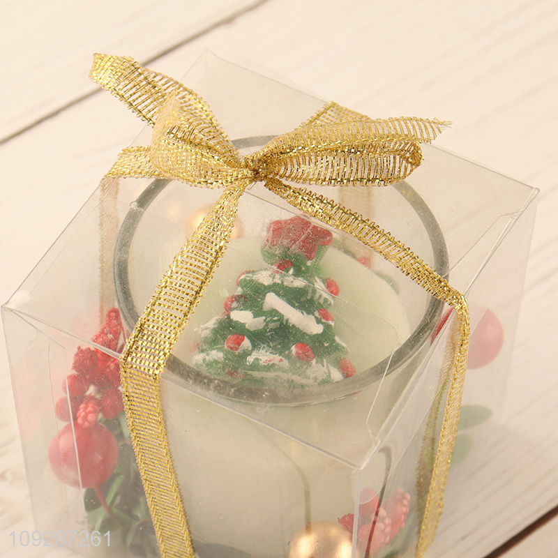 New Product Christmas Jar Candle Winter Holiday Candle for Gifts