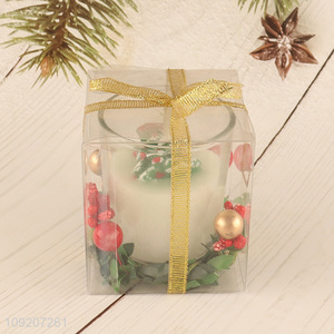 New Product Christmas Jar Candle Winter Holiday Candle for Gifts