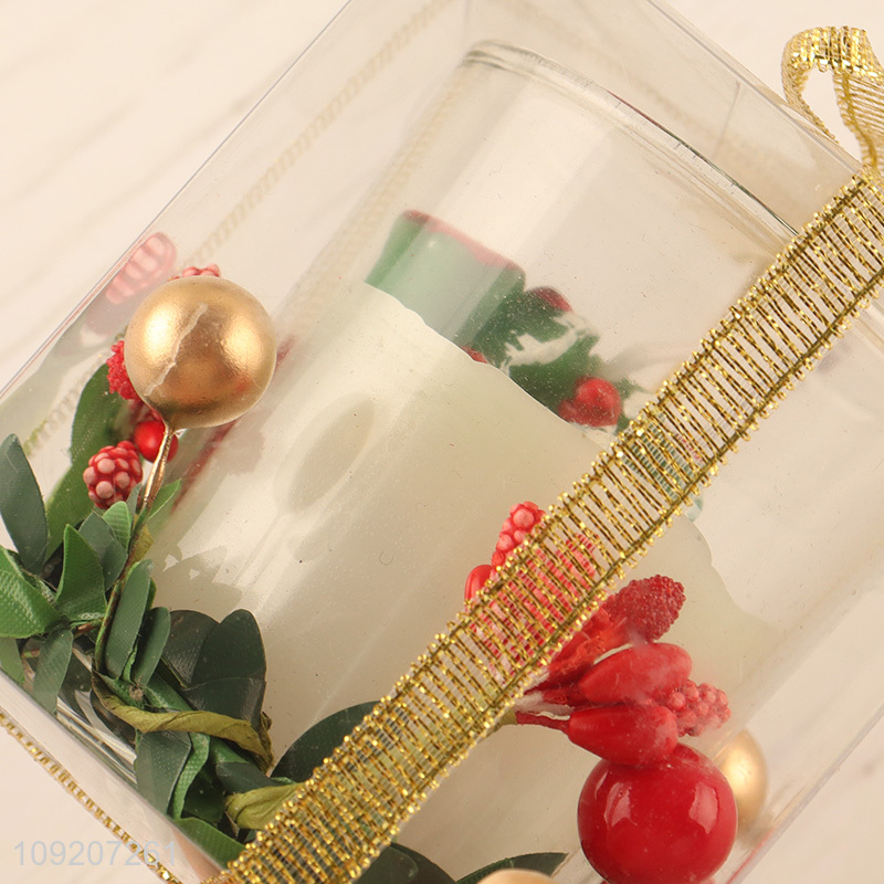New Product Christmas Jar Candle Winter Holiday Candle for Gifts