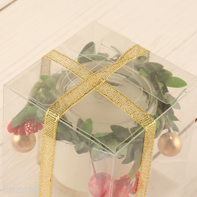 New Product Christmas Jar Candle Winter Holiday Candle for Gifts