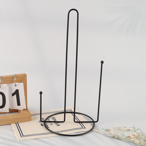 Factory Price Metal Wire Paper Towel Holder Kitchen Paper Towel Stand
