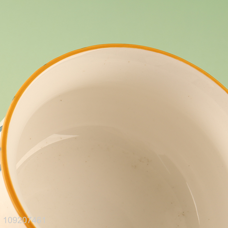 New Arrival Ceramic Bowl with Handle Porcelain Bowl with Handle