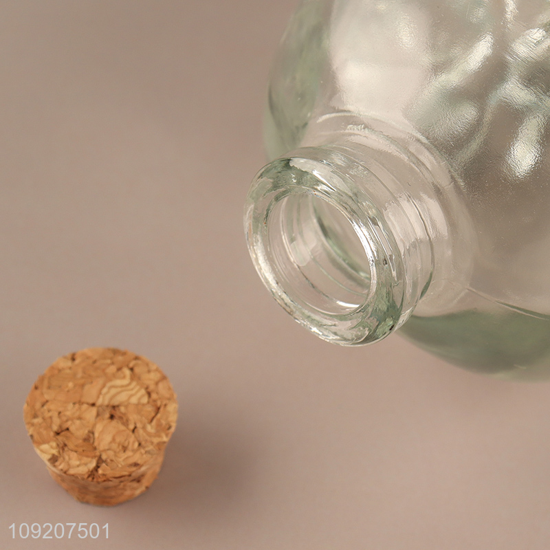 New Arrival Multi-Purpose Skull Shaped Glass Storage Jar with Cork Lid