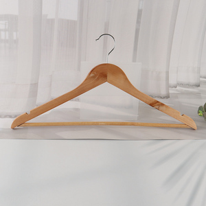 Factory Supply Wooden Clothes Hanger Wooden Suit Coat Jacket Hanger