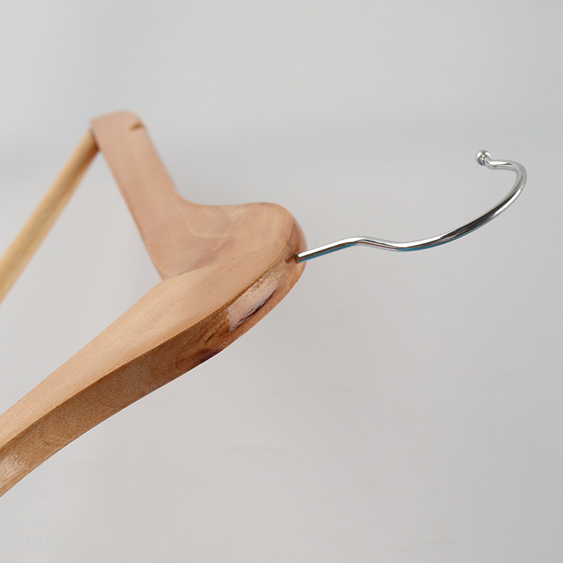 Factory Supply Wooden Clothes Hanger Wooden Suit Coat Jacket Hanger