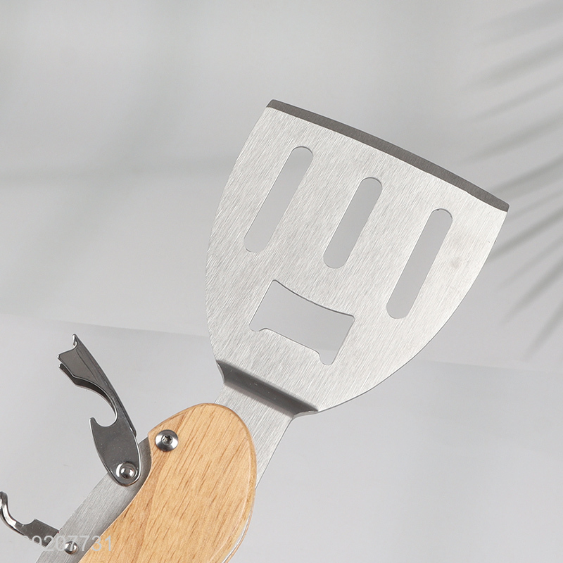 China products portable folding multifunctional barbecue tool barbecue spatula fork knife