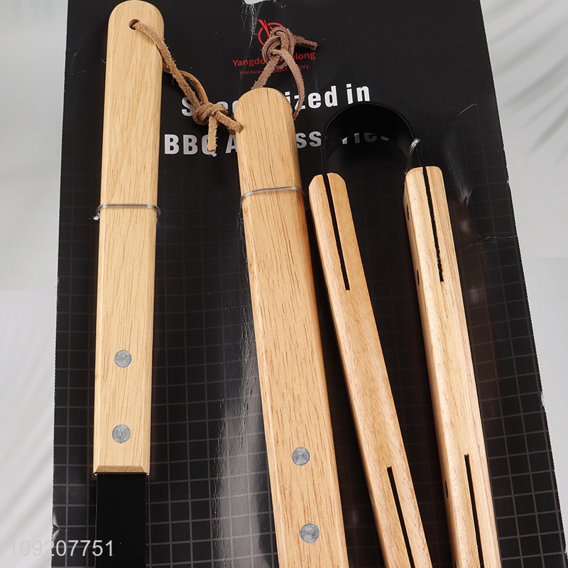 Hot products 3pcs outdoor picnic barbecue tool set barbecue spatula barbecue clips
