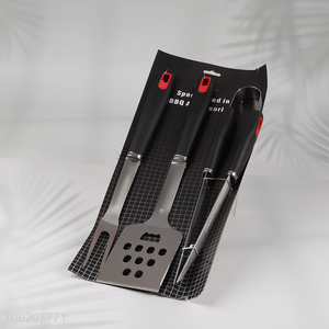 Popular products 3pcs professional outdoor picnic tool barbecue tool set