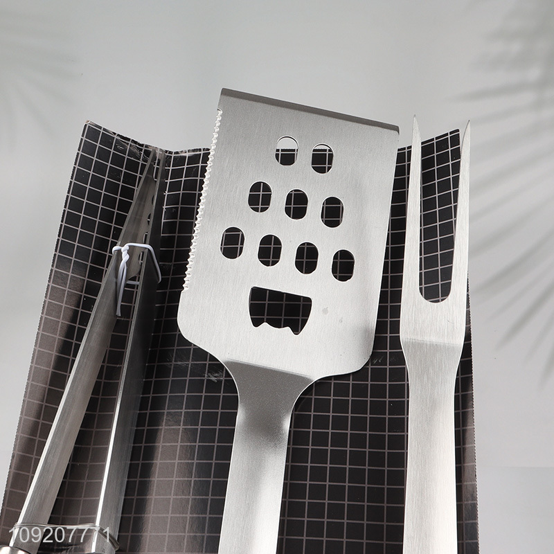 Popular products 3pcs professional outdoor picnic tool barbecue tool set