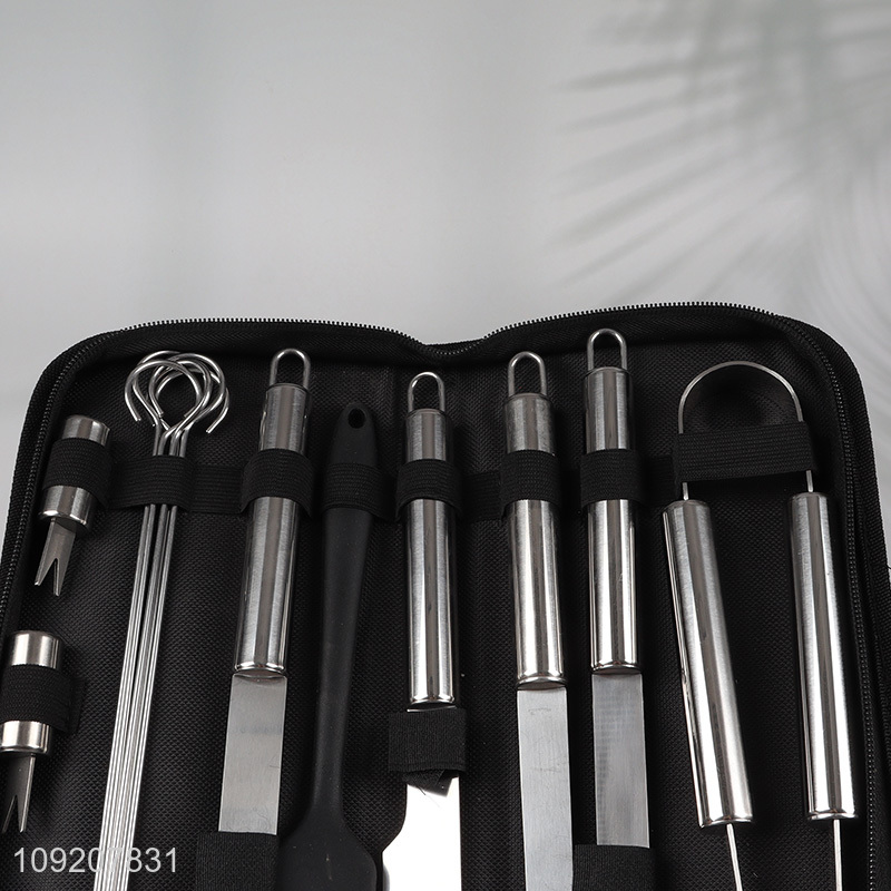 Top selling professional barbecue tool set barbecue spatula barbecue clips set