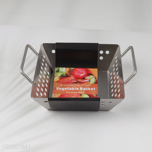 Online wholesale stainless steel barbecue grill basket vegetable basket