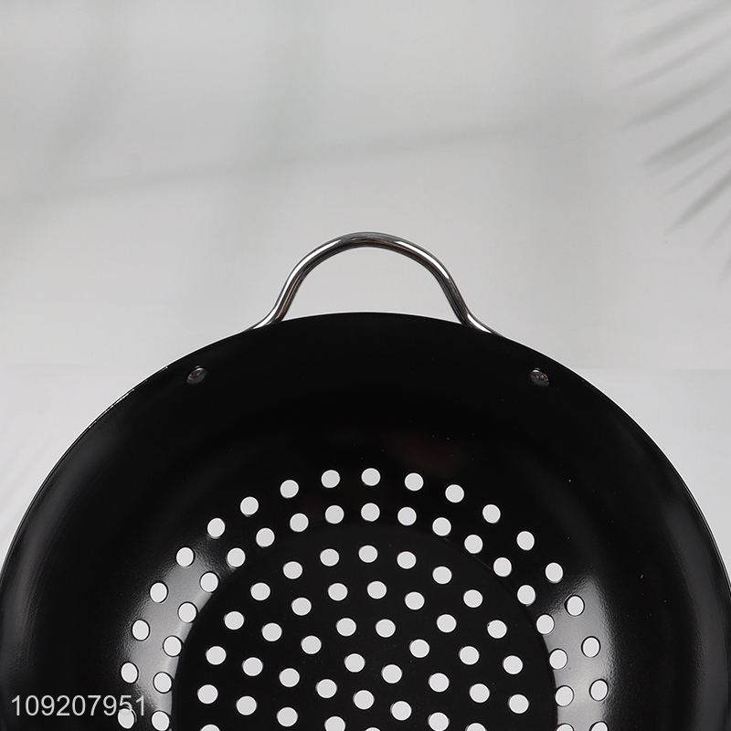 Hot products round non-stick coating barbecue tool barbecue grill wok