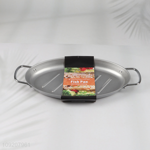 Most popular professional non-stick coating fish pan barbecue pan