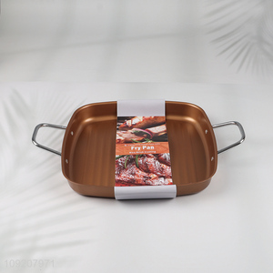 Good selling non-stick coating heat-resistant barbecue fry pan with handle