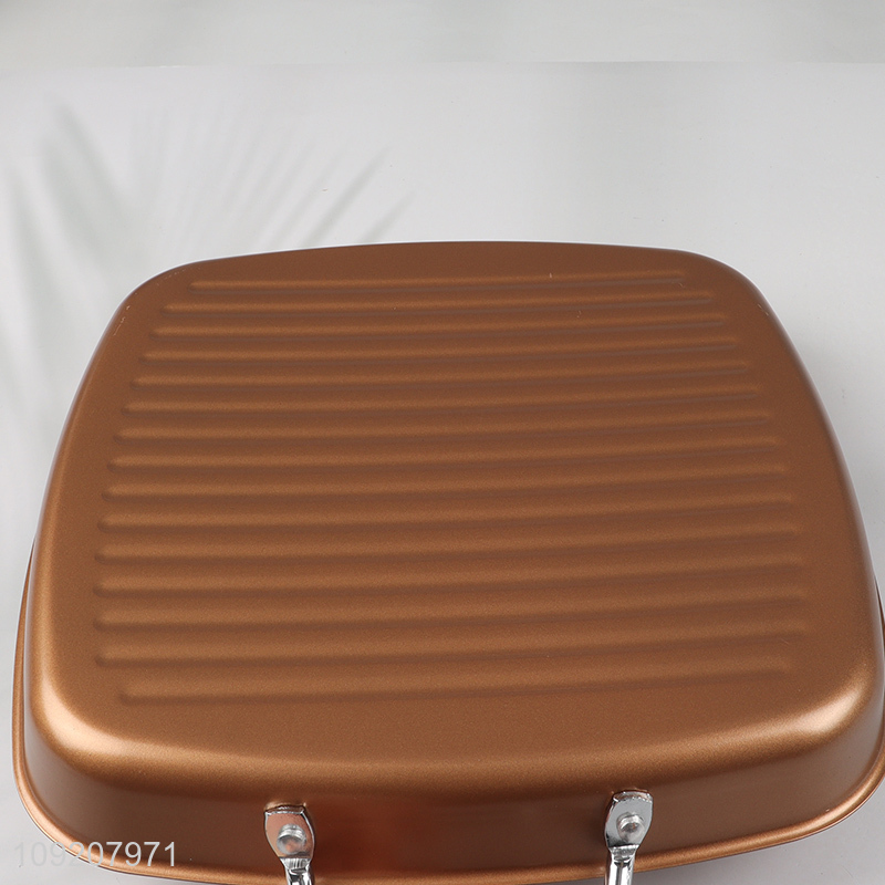 Good selling non-stick coating heat-resistant barbecue fry pan with handle