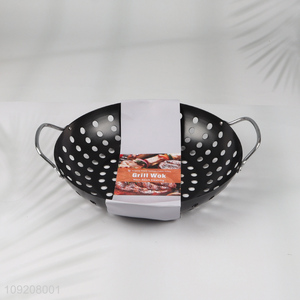 Latest products non-stick coating barbecue tool barbecue grill wok