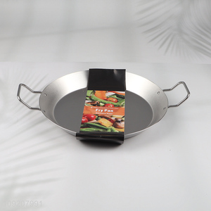 New arrival round stainless steel non-stick barbecue fry pan