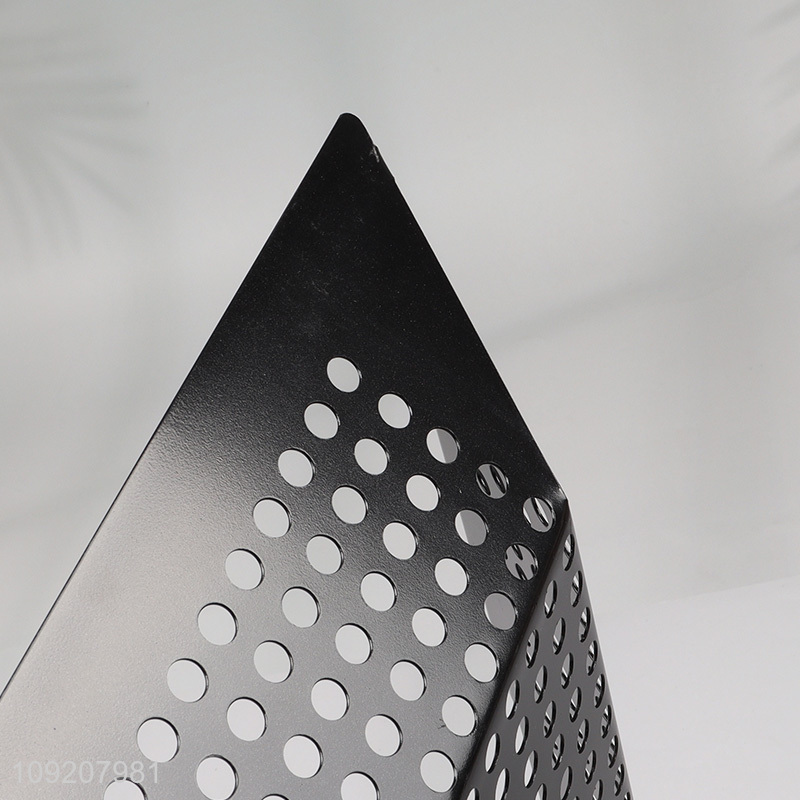 Low price black non-stick coating barbecue grill basket vegetable basket