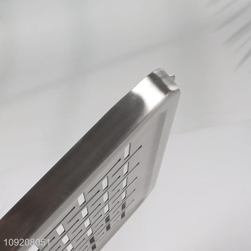 Low price rectangle stainless steel barbecue grill plate barbecue tool