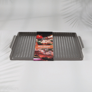 Top quality rectangle stainless steel barbecue tool barbecue grill topper