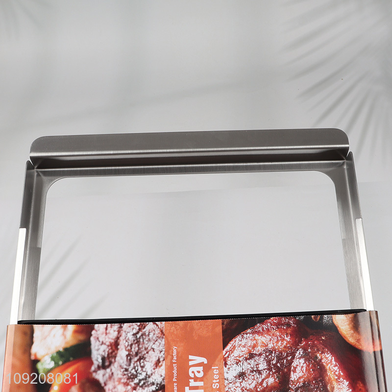 Good price stainless steel barbecue grill pan barbecue tray for sale