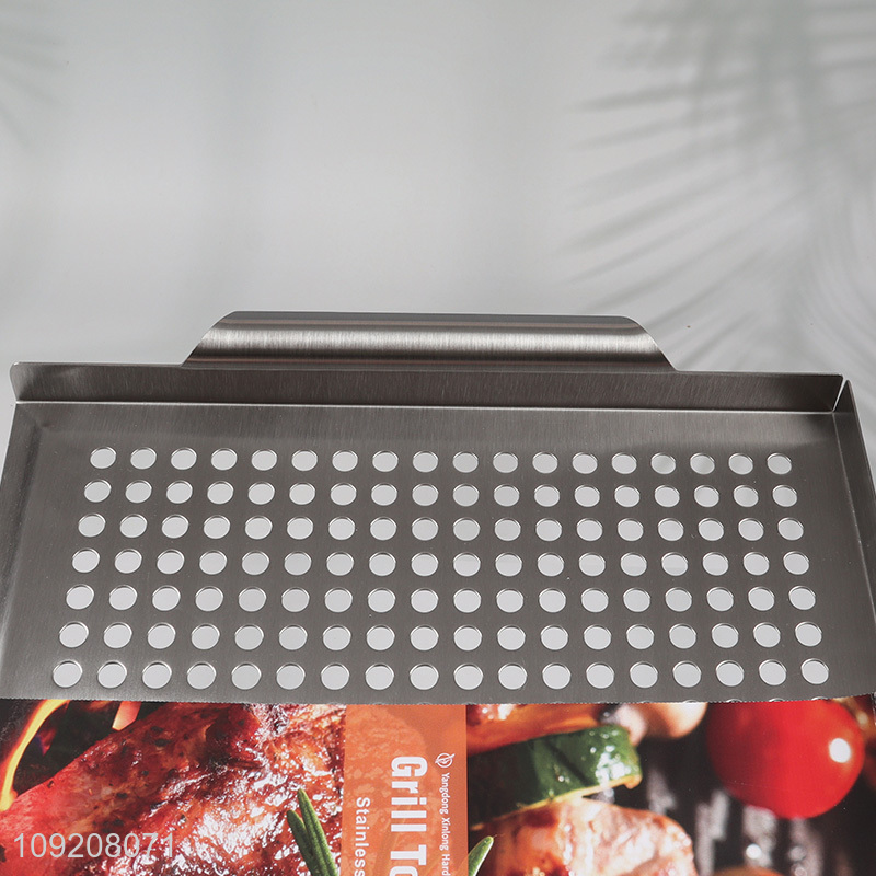 Top quality rectangle stainless steel barbecue tool barbecue grill topper