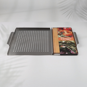 Best quality professional stainless steel barbecue grill topper for sale