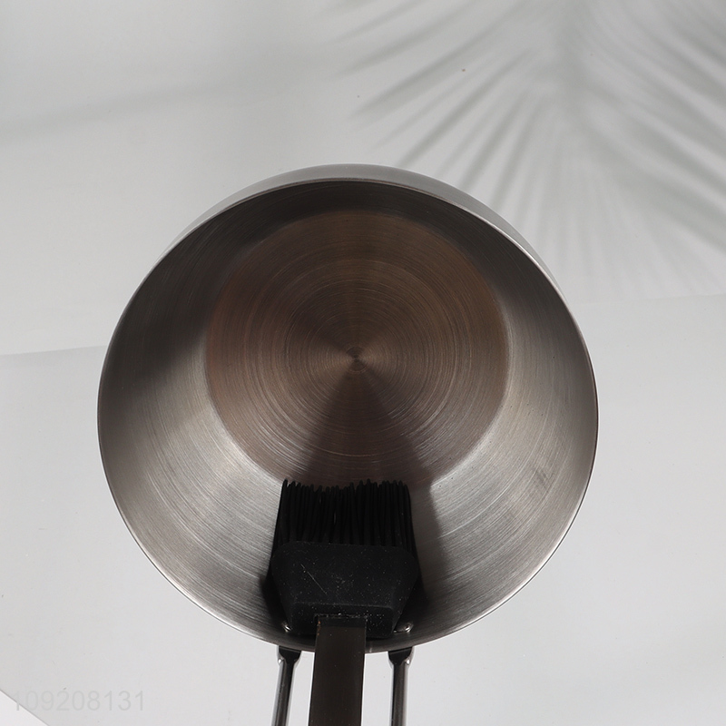 Hot Products Stainless Steel BBQ Sauce Pot With BBQ Grill Basting Brush Set