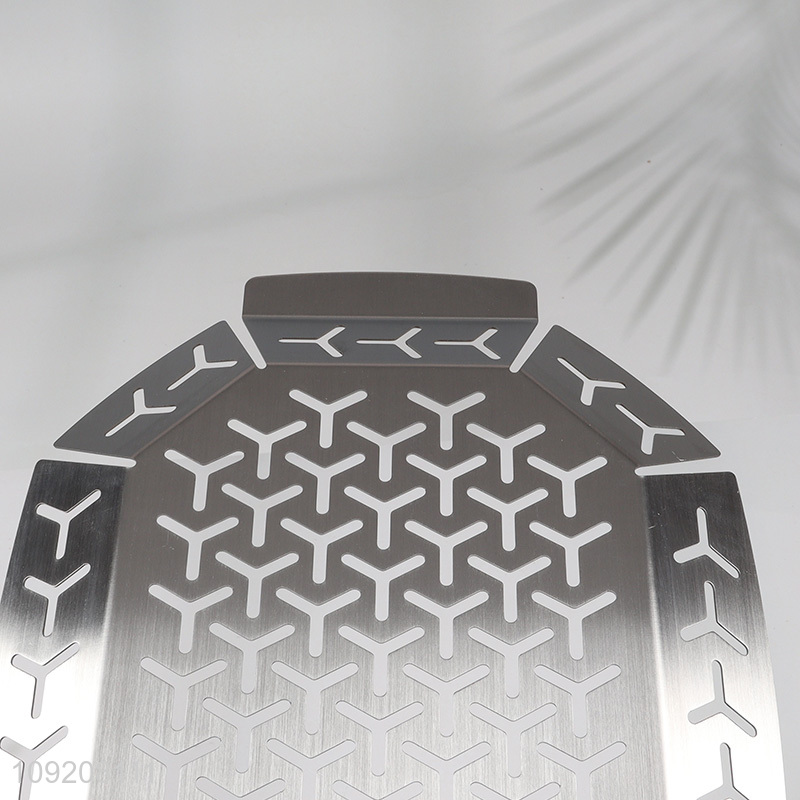 Good sale stainless steel barbecue tool barbecue plate with handle